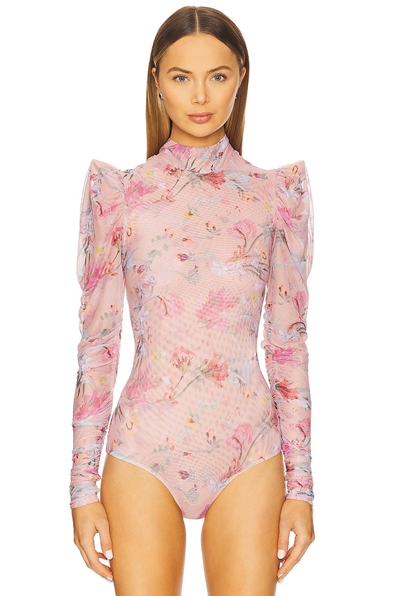 view 2 of 5 Lily Flower Bodysuit in Orange