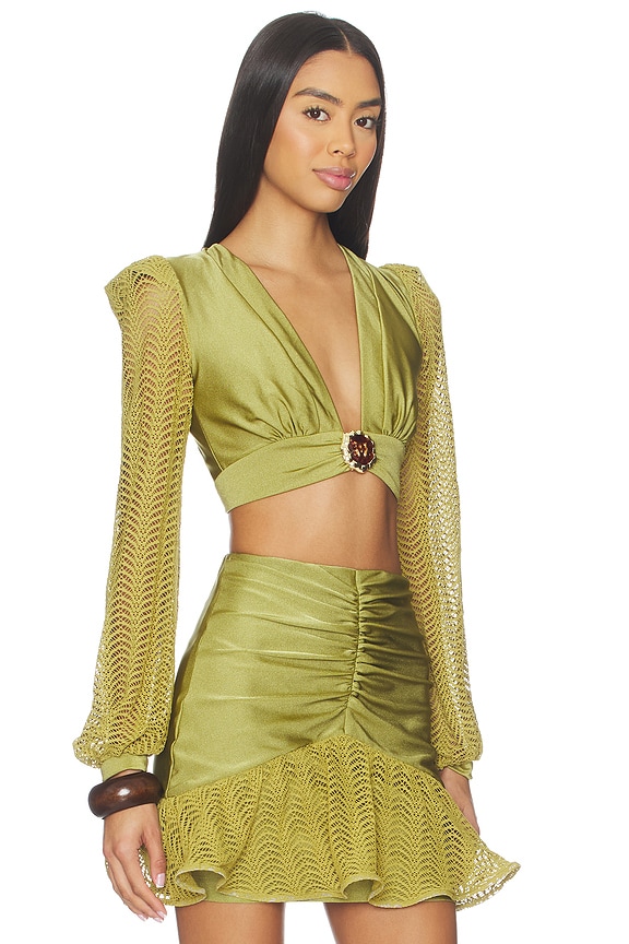 view 2 of 4 Wave Top in Green