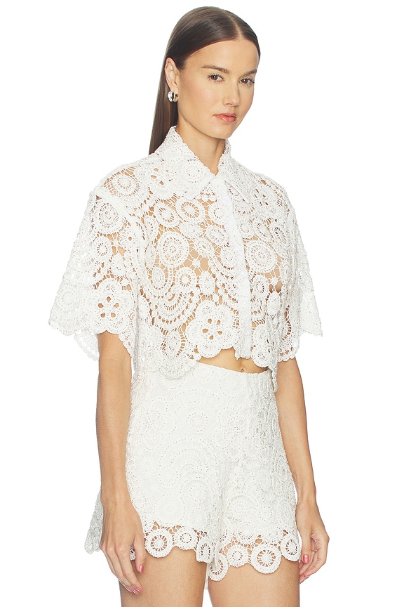view 2 of 5 Gal Embroidery Top in Off White
