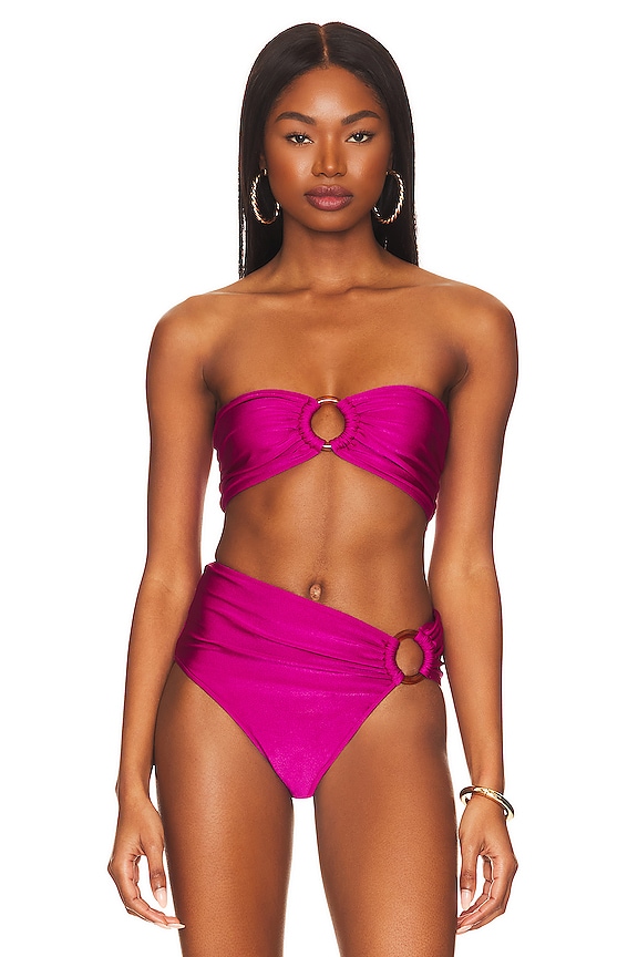 view 2 of 5 TOP BIKINI BANDA in Magenta
