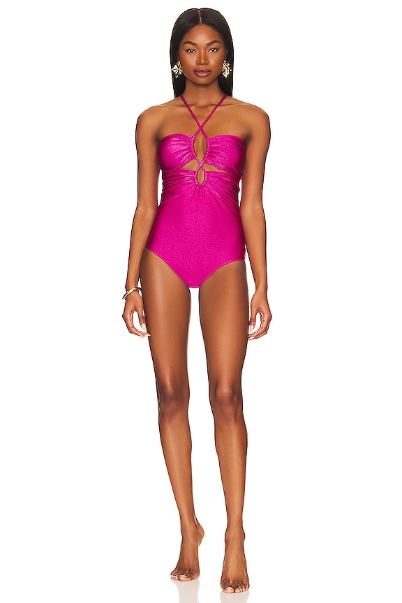 view 1 of 3 MAILLOT DE BAIN 1 PIÈCE in Magenta