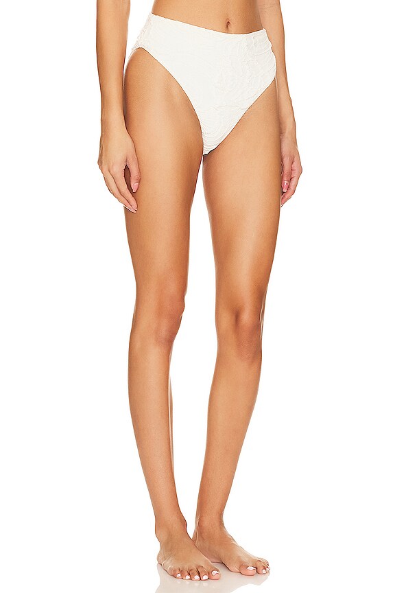 view 2 of 5 BAS DE MAILLOT DE BAIN HIGH LEG in White