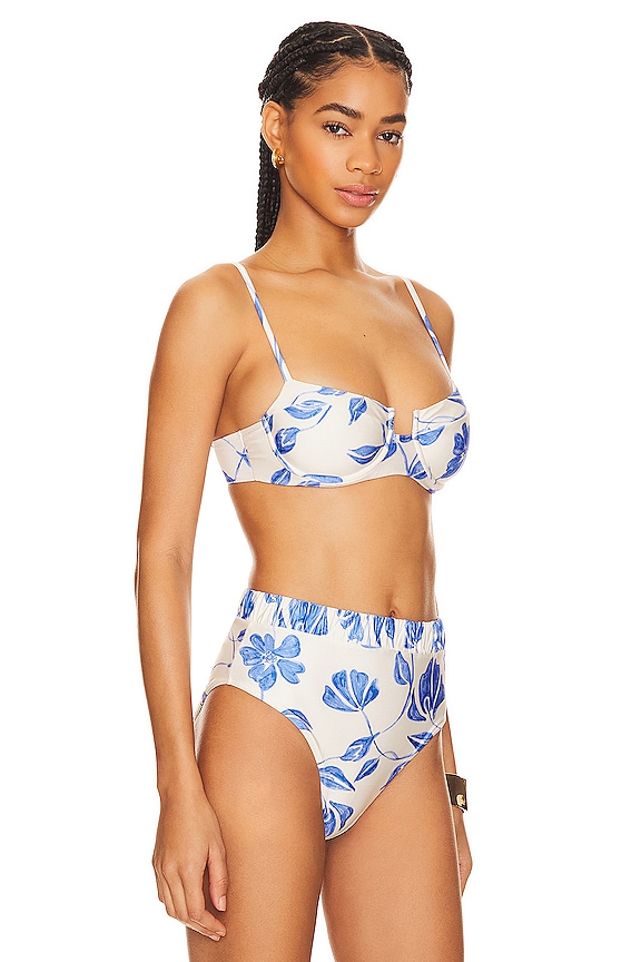 view 2 of 4 Nightflower Underwire Bikini Top in White