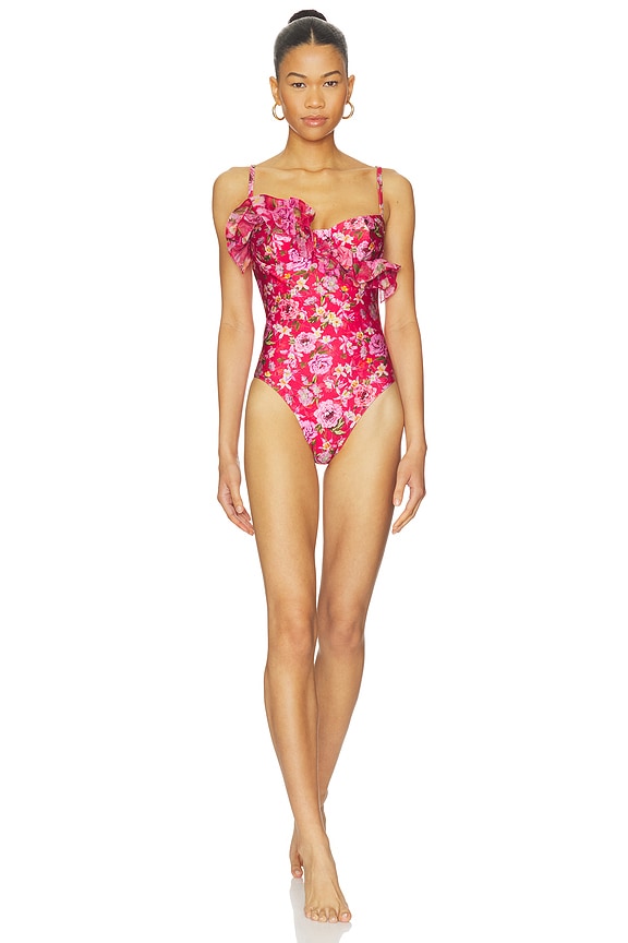 view 1 of 4 BAÑADOR PEONY PRINT in Red