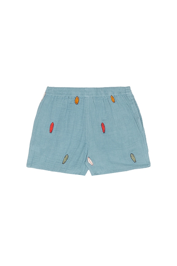 view 2 of 2 Boys Calvin Short in Surfboard Embroidery