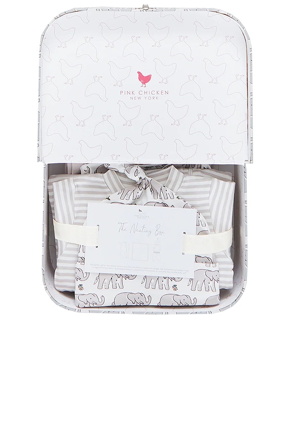 view 2 of 2 LOT À EMPORTER in Elephant Block Print