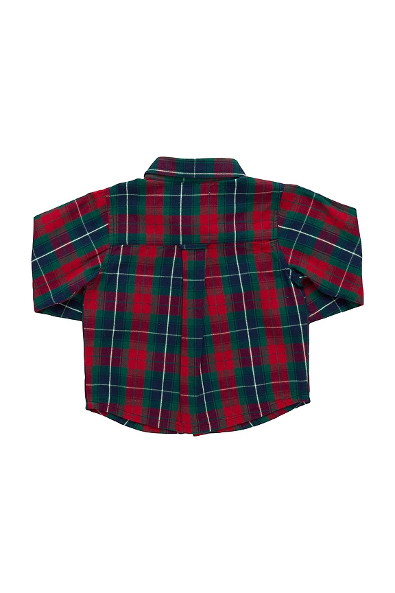 view 2 of 2 Boys Jack Shirt in Red Tartan