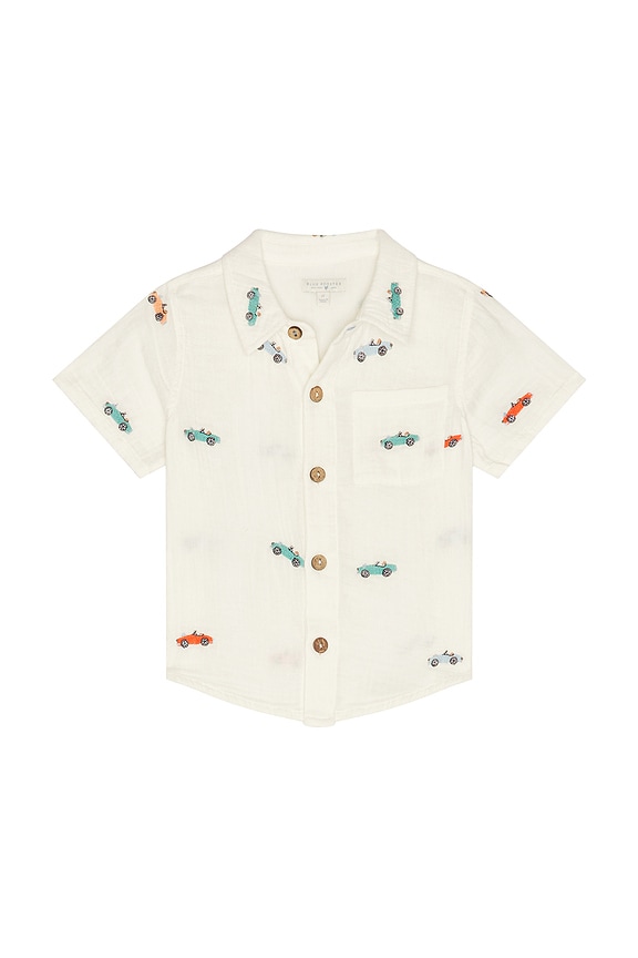 view 1 of 2 Boys Jack Shirt in Vintage Car Embroidery