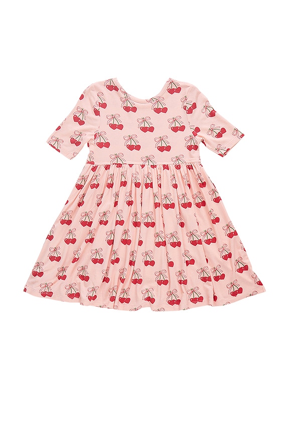 view 2 of 6 Girls Bamboo Steph Dress in Cherry Hearts