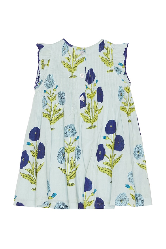 view 2 of 2 Girls Jaipur Dress in Light Blue Dandelion