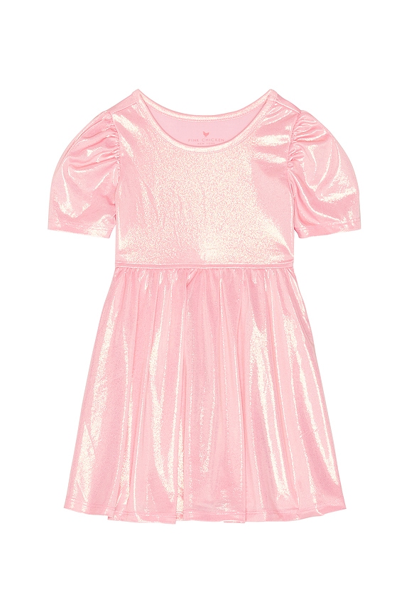 view 1 of 2 Girls Lame Laurie Dress in Light Pink
