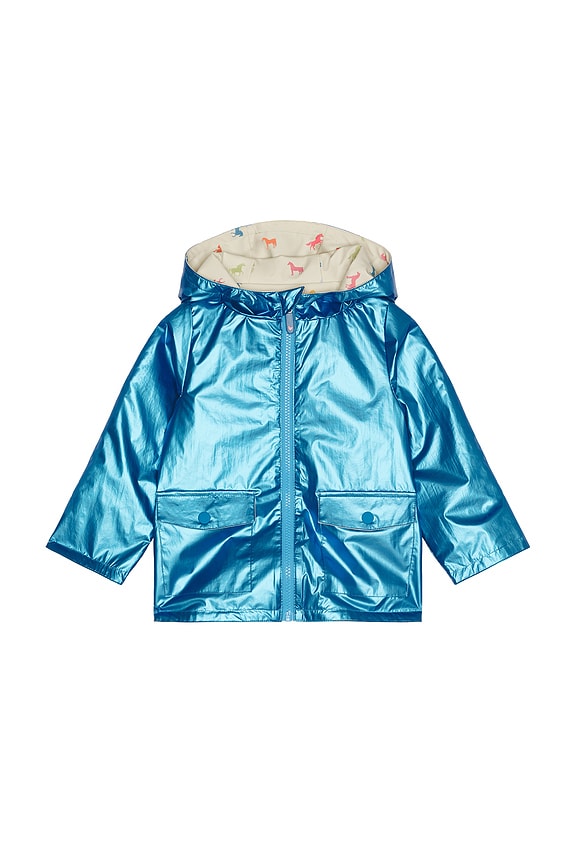 view 1 of 4 RAFA レインコート in Blue Metallic