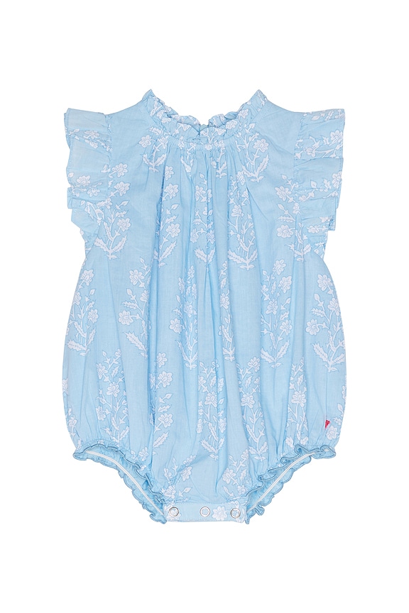 view 1 of 2 Baby Girls Harper Bubble in Blue Prairie Block Print