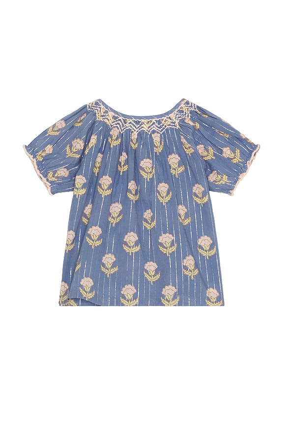 view 2 of 4 Girls Ava Top in Periwinkle Small Bud