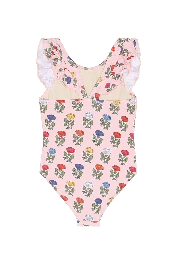 view 2 of 2 Girls Liv Swimsuit in Multi Flower Drop