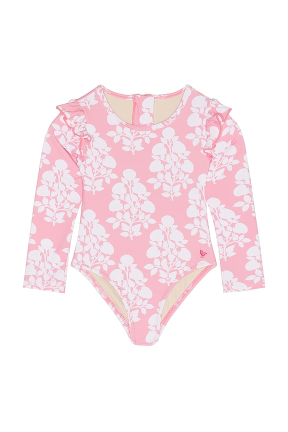 view 1 of 2 Girls Rachel Swimsuit in Pink Bouquet Floral