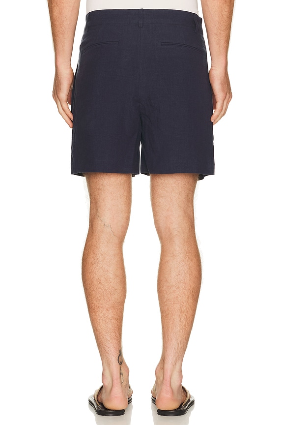 view 2 of 4 Pleated Tailored Shorts in Navy