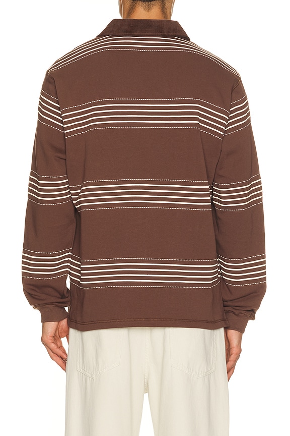 view 2 of 4 Editor Rugby Sweatshirt in Espresso
