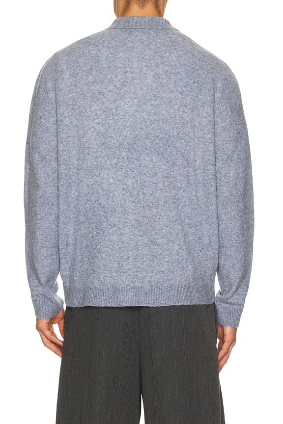 view 2 of 4 Archive Knitted Cardigan in Heather Blue