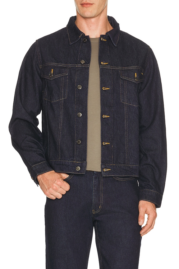 view 1 of 4 Western Trucker Jacket in Dark Indigo