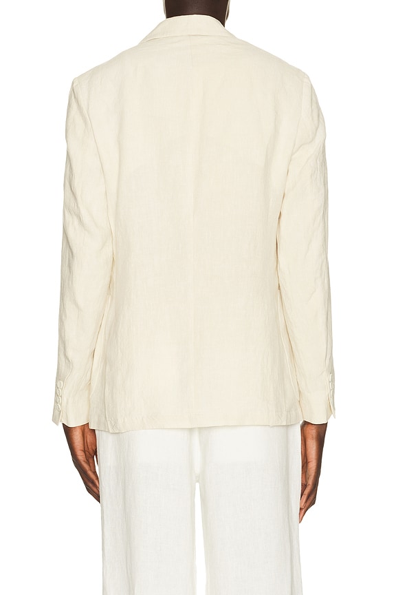 view 2 of 4 Tailored Linen Blazer in Cream
