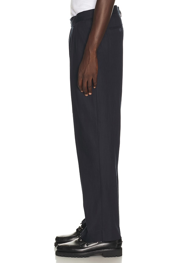 view 2 of 5 Pleated Leg Trousers in Navy