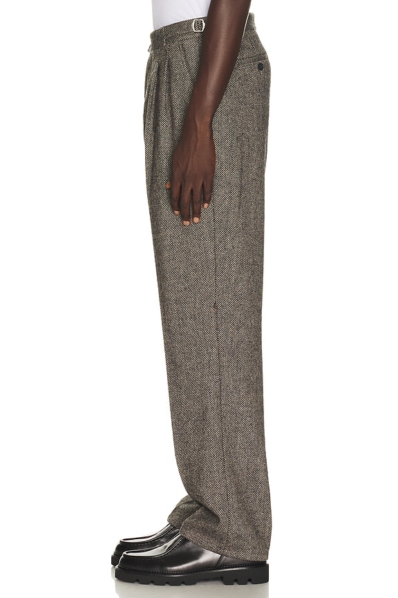 view 2 of 6 Wilde Birdseye Pleated Trousers in Brown