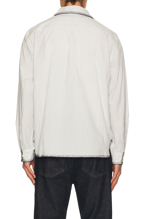 view 2 of 5 Index Stripe Pearce Shirt in Ecru