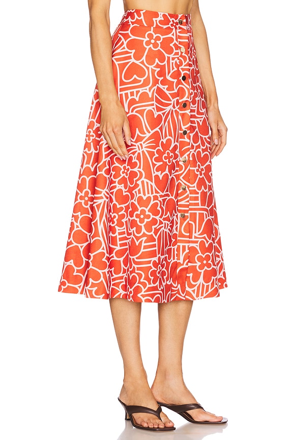 view 2 of 6 FITS LIKE A PUZZLE スカート in Red