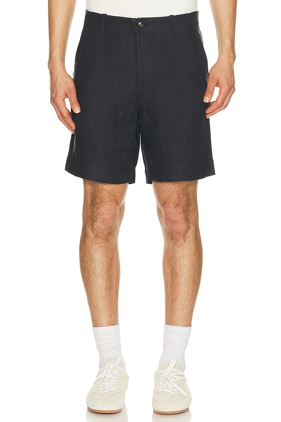 view 1 of 4 Windsor Linen Shorts in Navy