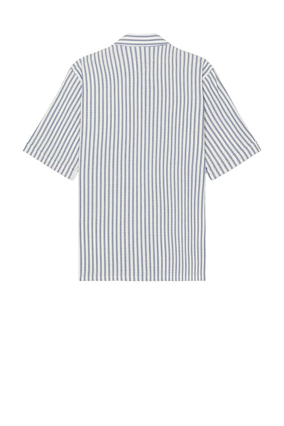 view 2 of 5 Beach Shirt in Blue & White Stripe