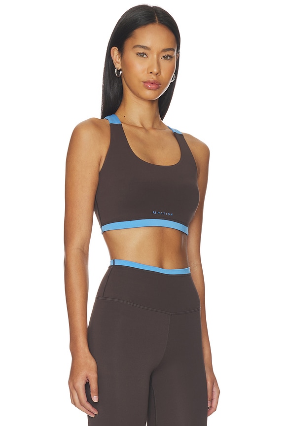 view 2 of 4 SUJETADOR DEPORTE HIGHGATE in Coffee & Marina