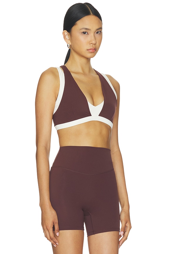 view 2 of 4 Unity Sports Bra in Mahogany & Whisper White