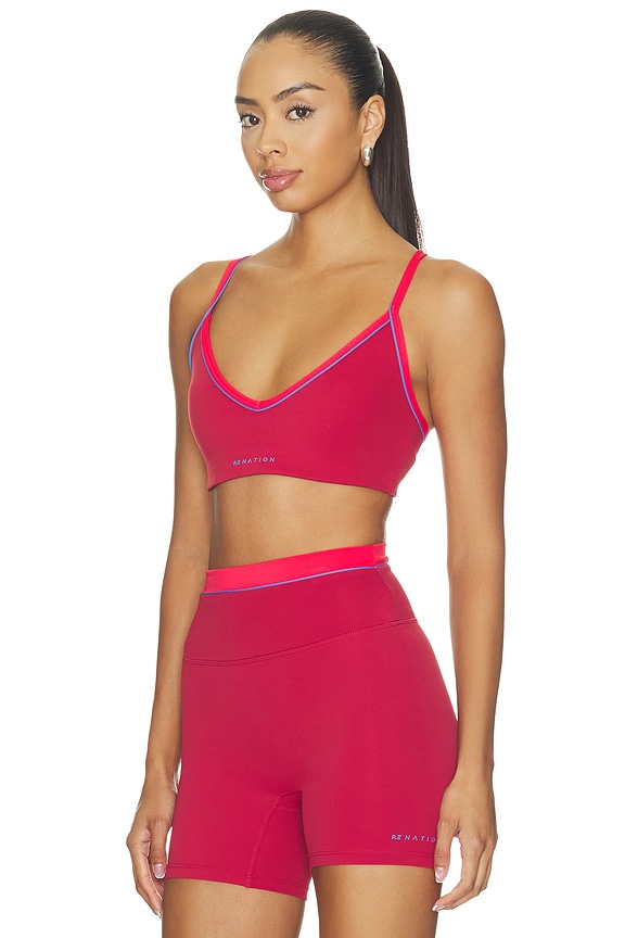view 2 of 4 Spectrum Sports Bra in Cherry & Strawberry