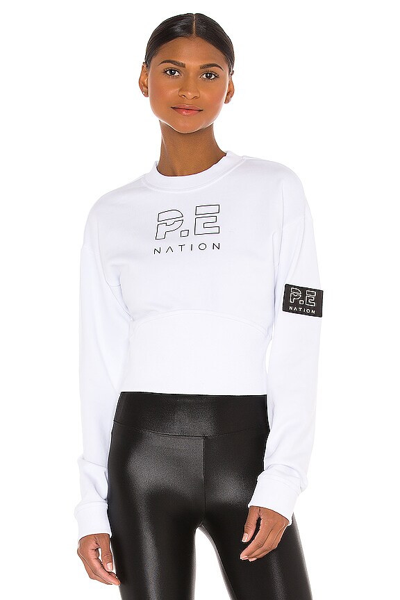 view 1 of 4 Sprint Shot Sweatshirt in White