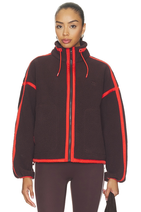 view 2 of 6 BLOUSON SHERPA LENNON  in Dark Plum & Strawberry