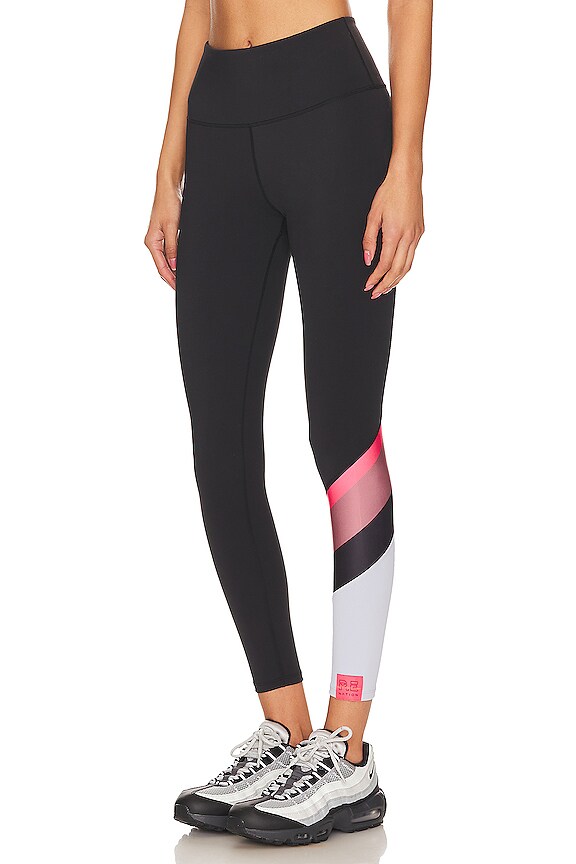 view 2 of 4 Check Mark Legging in Black & Diva Pink