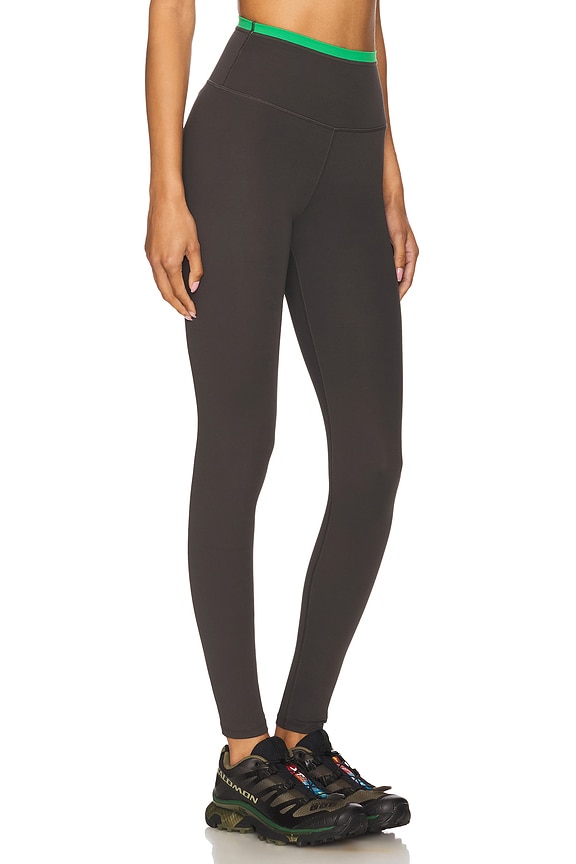 view 2 of 6 Vita Full Length Legging in Caviar & Kelly Green