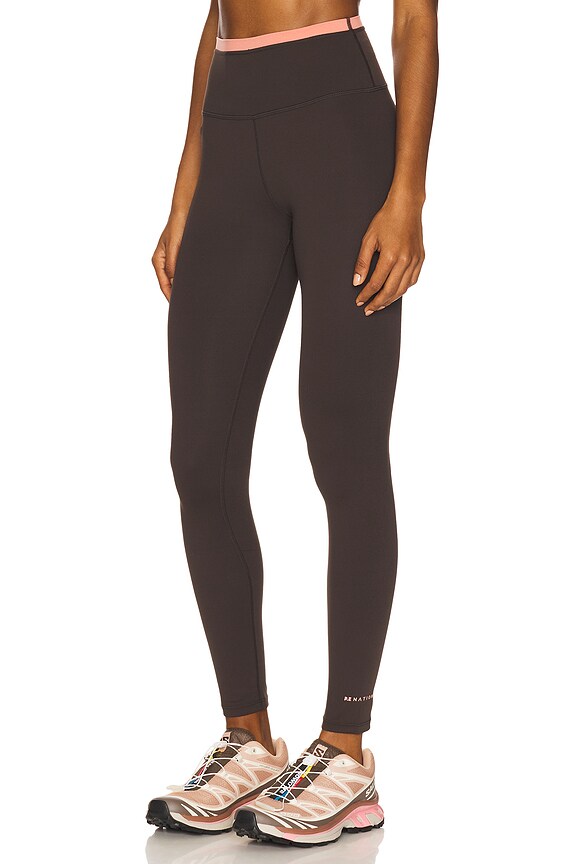 view 2 of 6 Vita Full Length Legging in Licorice & Dusty Pink