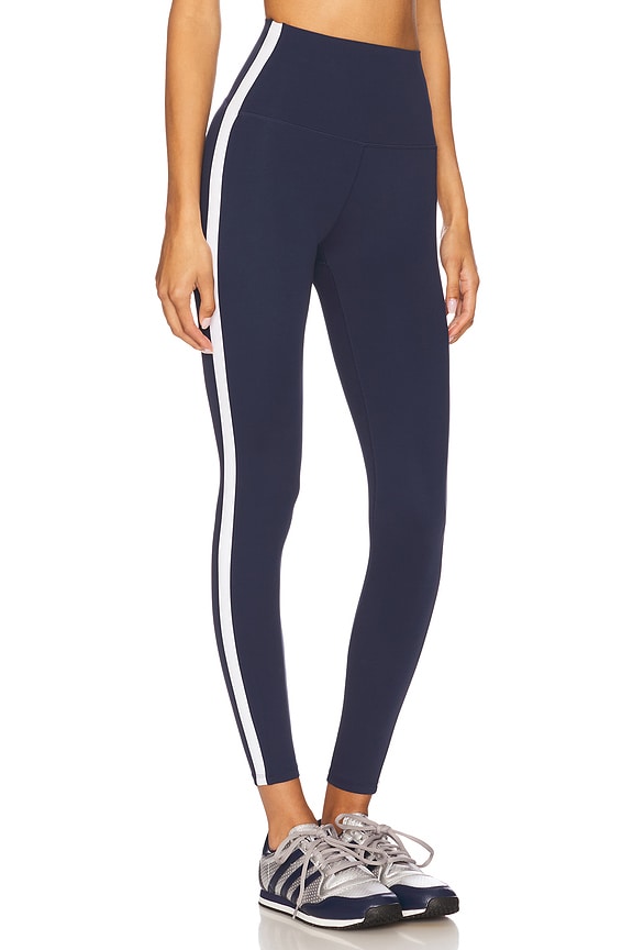 view 2 of 6 Highgate Full Length Legging in Dark Navy & Optic White