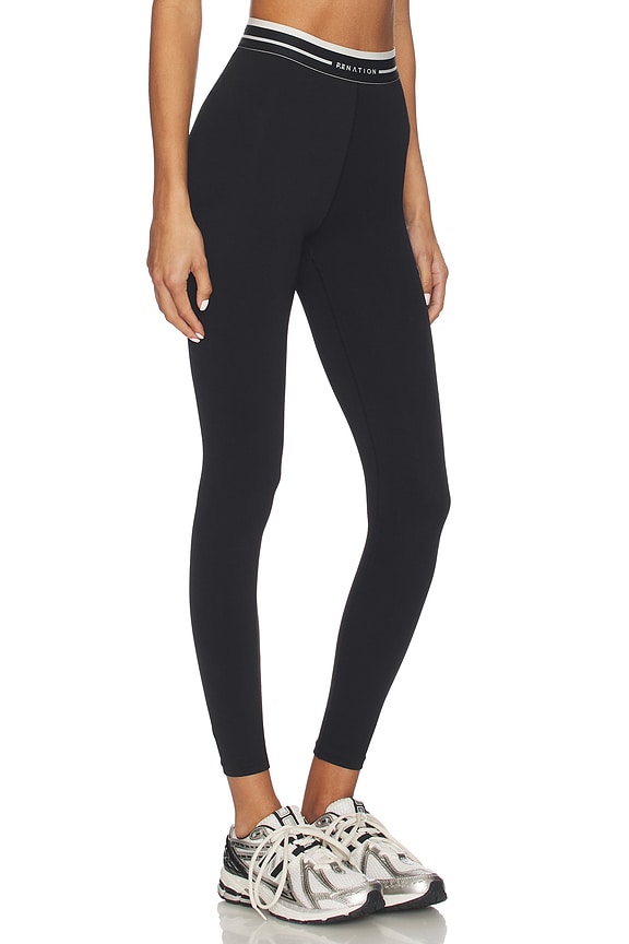 view 2 of 6 AVANT レギンス in Black & Whisper White