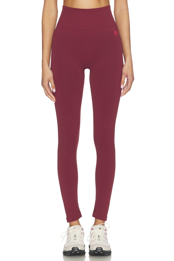 view 1 of 6 LEGGINGS SANS COUTURES RESTORE in Cabernet & Strawberry Red