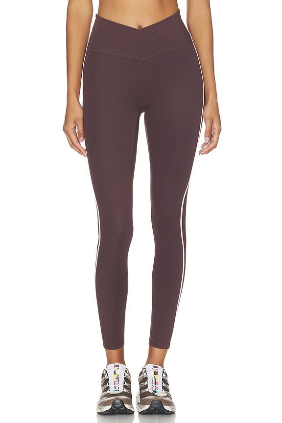 view 2 of 6 Clarity Legging in Dark Plum & Bittersweet Soft Pink