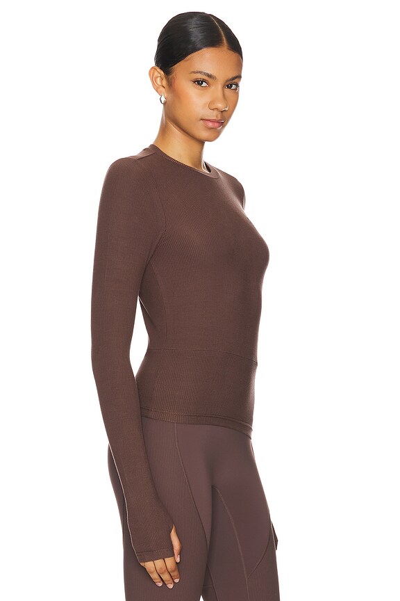 view 2 of 5 Free Play 2.0 Rib Tee in Chesnut