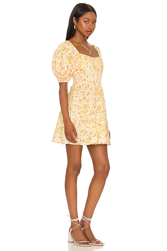 view 2 of 3 Smocked Mini Dress in Daffodil