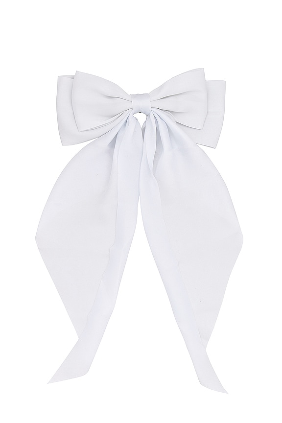 view 2 of 3 Pleir Hair Bow in White