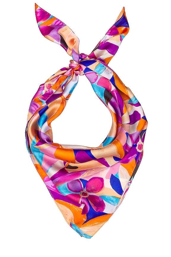 view 2 of 3 Printed Equestrian Headscarf in Multi