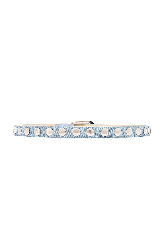view 2 of 3 Phoenix Belt With Disc Studs in Light Denim