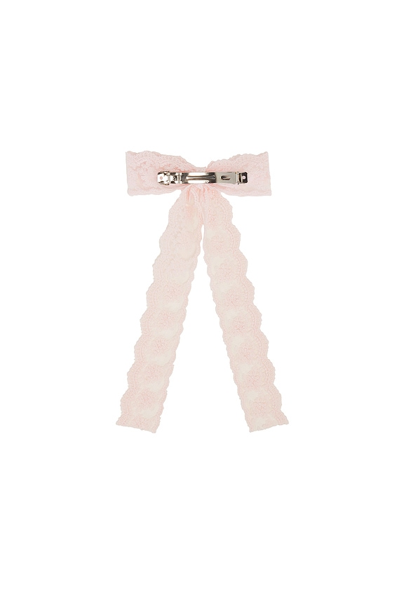 view 2 of 2 Delicate Hair Bow in Pink