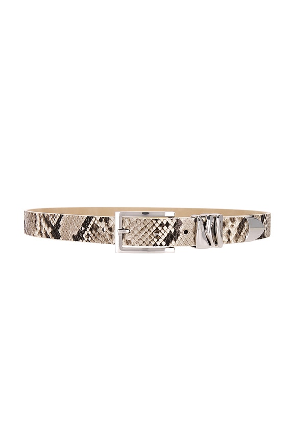 view 1 of 3 Modern Belt in Snake & Silver